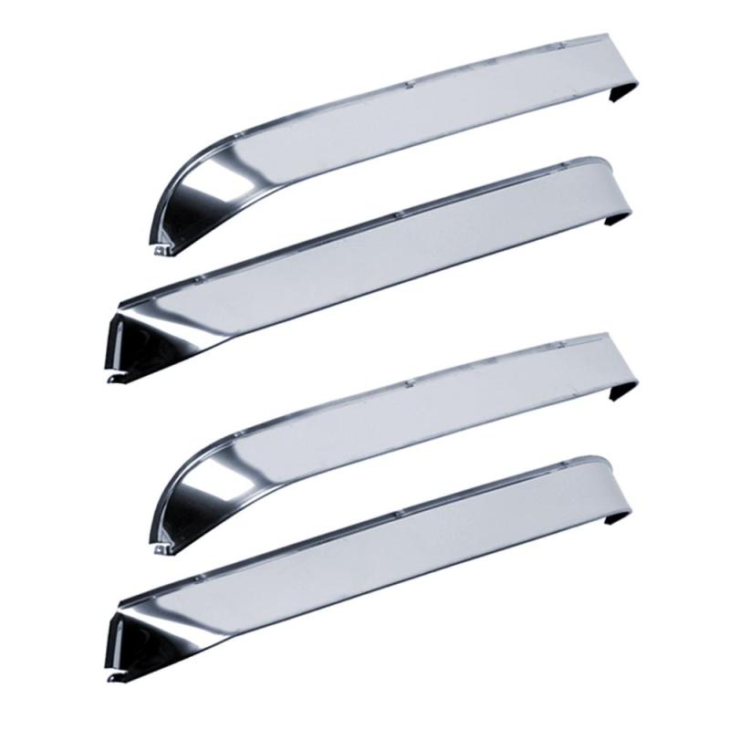 AVS 89-96 Buick Century Ventshade Front & Rear Window Deflectors 4pc - Stainless