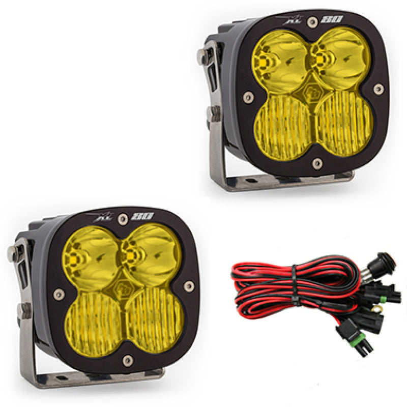 Baja Designs XL80 LED Auxiliary Light Pod Pair - Driving Combo - Amber