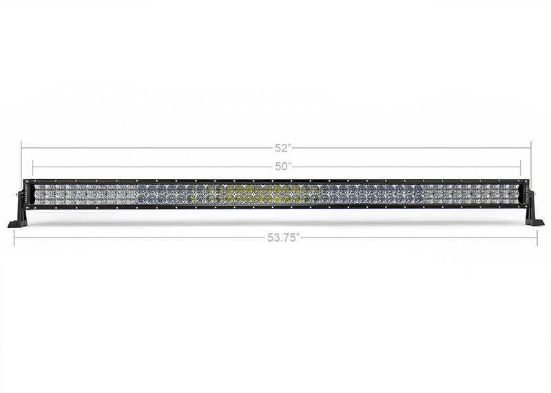 52" CURVED 5D Dual Row 5D Optic OSRAM LED Bar - Cali Raised LED