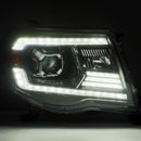 AlphaRex 05-11 Toyota Tacoma PRO-Series Halogen Projector Headlights Alpha-Black