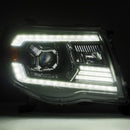 AlphaRex 05-11 Toyota Tacoma LUXX-Series LED Projector Headlights Black