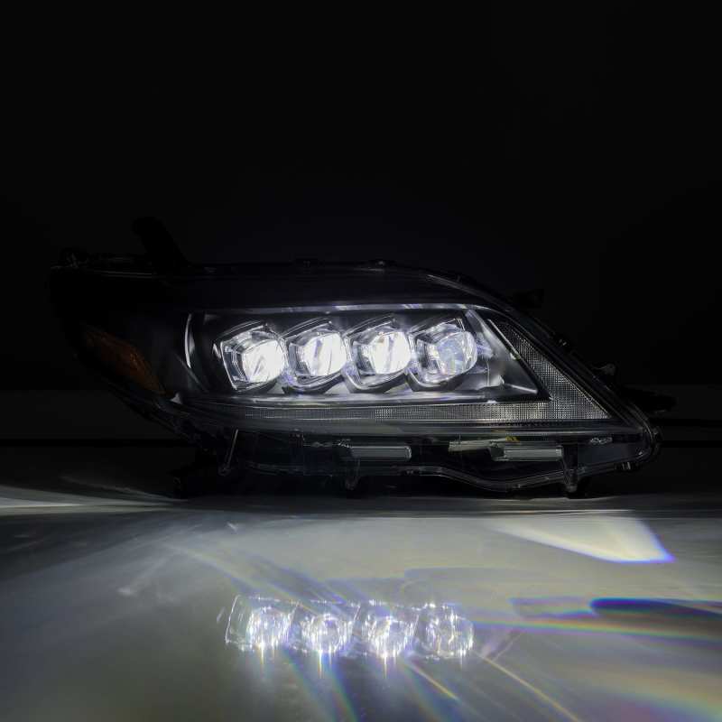 AlphaRex 2011+ Toyota Sienna NOVA LED Proj Headlights Plank Style Black w/Activ Light/Seq Signal/DRL