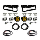 Baja Designs Ford Squadron SAE/Dual S2 Sport Steel Bumper Fog Pocket Light Kit - Amber