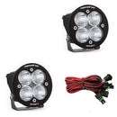 Baja Designs Squadron-R Sport Black LED Auxiliary Light Pod Pair - Clear Work/Scene