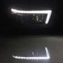 AlphaRex 10-13 Toyota 4Runner PRO-Series Halogen Projector Headlights Black
