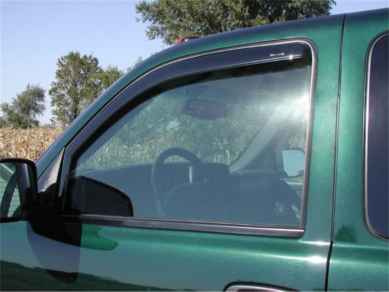 Stampede 1999-2006 Chevy Silverado 1500 Crew Cab Pickup Snap-Inz Sidewind Deflector 2pc - Smoke