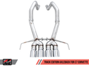 AWE Tuning 14-19 Chevy Corvette C7 Z06/ZR1 (w/AFM) Track Edition Axle-Back Exhaust w/Chrome Tips