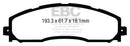 EBC 13+ Ford F250 (inc Super Duty) 6.2 (2WD) Yellowstuff Rear Brake Pads