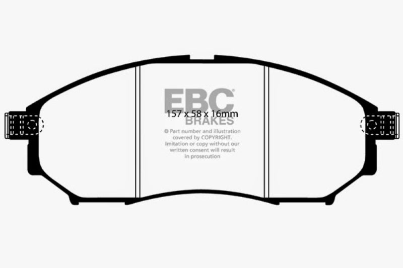 EBC 08-13 Infiniti EX35 3.5 Ultimax2 Front Brake Pads