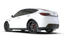 Rally Armor 20-26 Tesla Model Y, Juniper Y White UR Mud Flap w/Black Logo