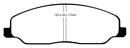 EBC 05-10 Ford Mustang 4.0 Bluestuff Front Brake Pads