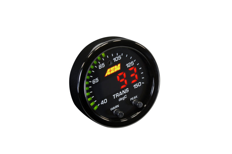 AEM X-Series Temperature 100-300F Gauge Kit (ONLY Black Bezel and Water Temp. Faceplate)