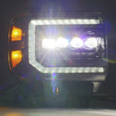 AlphaRex 14-18 GMC Sierra NOVA-Series LED Projector Headlights Alpha-Black