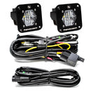Baja Designs S1 Black Flush Mount LED Light Pod Reverse Kit - Wide Cornering