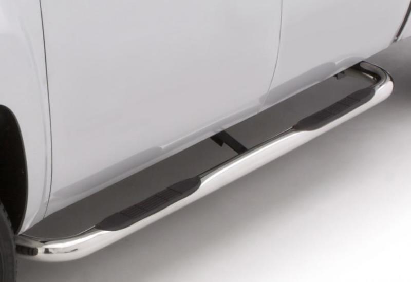 Lund 09-17 Dodge Ram 1500 Quad Cab 3in. Round Bent SS Nerf Bars - Polished