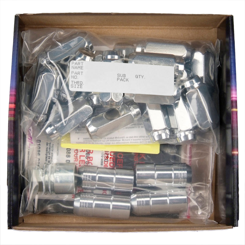 McGard 5 Lug Hex Install Kit w/Locks (Cone Seat Nut) M14X1.5 / 22mm Hex / 1.635in. Length - Chrome