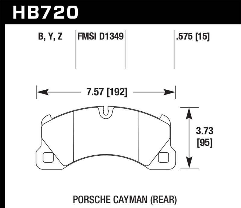 Hawk 10-16 Porsche Panamera / 08-15 Porsche Cayenne Performance Ceramic Street Front Brake Pads
