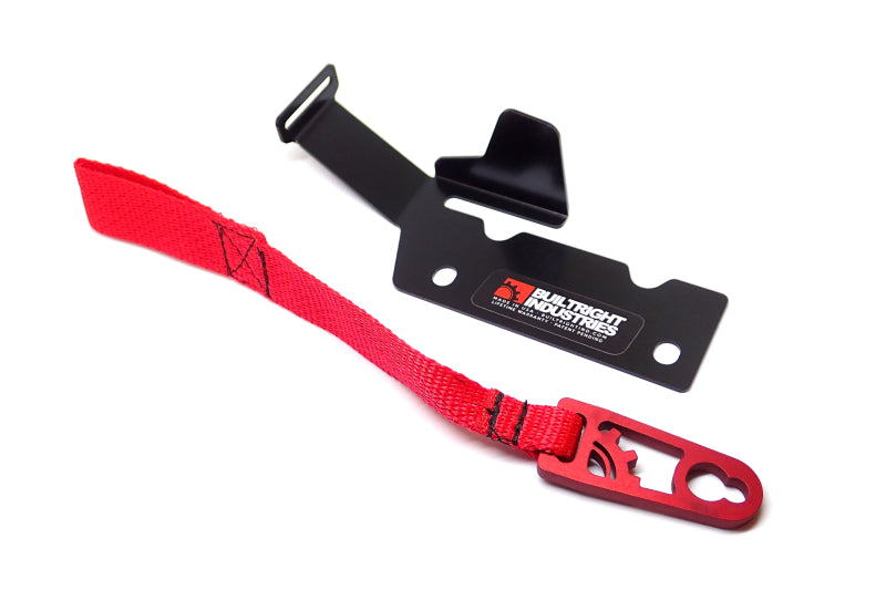BuiltRight Industries 09-20 Ford F-150/Raptor (09-14 SuperCrew Only) Rear Seat Release - Red Strap