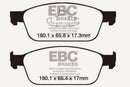 EBC 12+ Ford Focus 2.0 Turbo ST Greenstuff Front Brake Pads