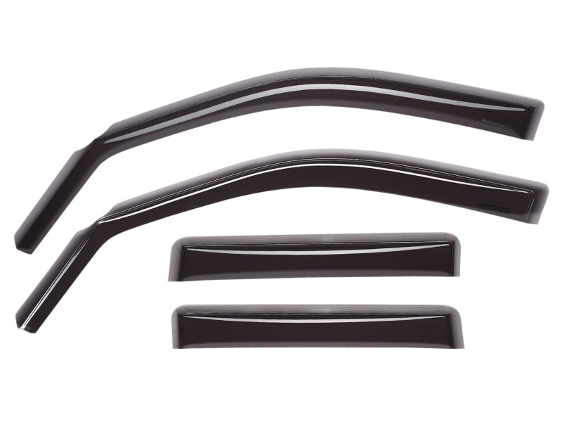 WeatherTech 2016+ Toyota Tacoma Double Cab Front and Rear Side Window Deflectors - Dark Smoke