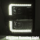 AlphaRex 11-16 Ford Super Duty LUXX-Series LED Projector Headlights Alpha-Black