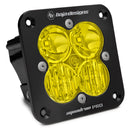 Baja Designs Squadron Pro Black Flush Mount LED Auxiliary Light Pod - Amber Driving/Combo