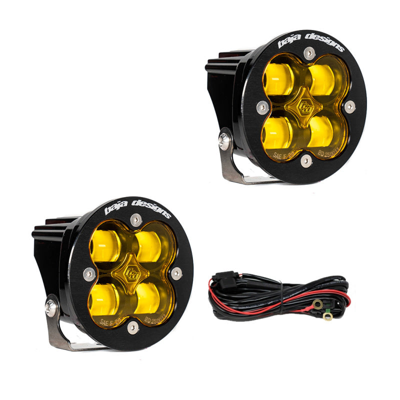 Baja Designs Squadron-R SAE LED Auxiliary Light Pod Pair - Amber Spot