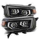 AlphaRex 10-13 Toyota 4Runner LUXX-Series Projector Headlights Black