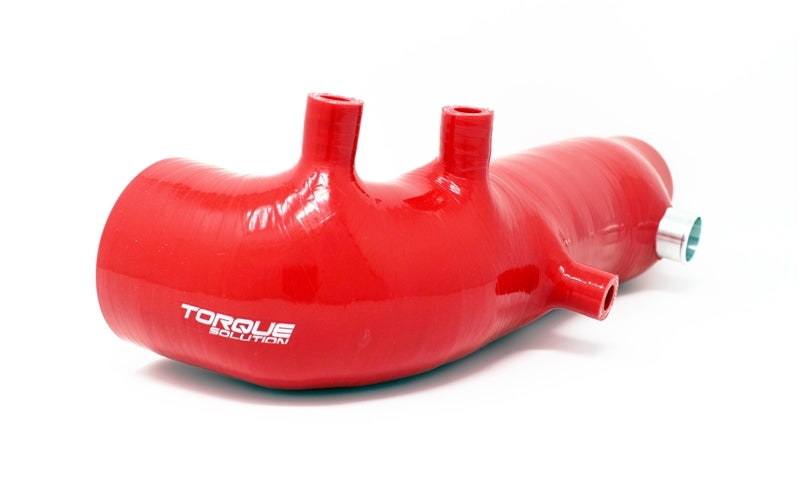 Torque Solution Turbo Inlet Hose Black: 02-07 Subaru WRX/04-18 STI/05-09 Legacy GT/04-13 FTX - Red