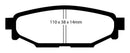 EBC 08-10 Subaru Impreza 2.5 Bluestuff Rear Brake Pads