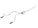Borla 14 Silv/Sierra C/B Exhaust ATAK 1500 5.3L V8 AT/MT 2&4WD Ext Cab (78.7) WB - Black Chrome