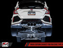 AWE Tuning 2017+ Honda Civic Type R Track Edition Exhaust w/Front Pipe & Triple Diamond Black Tips
