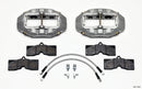 Wilwood D8-6 Front Caliper Kit Clear Corvette C2 / C3 65-82