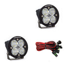 Baja Designs Squadron-R Pro Black LED Auxiliary Light Pod Pair - Clear - Wide Cornering