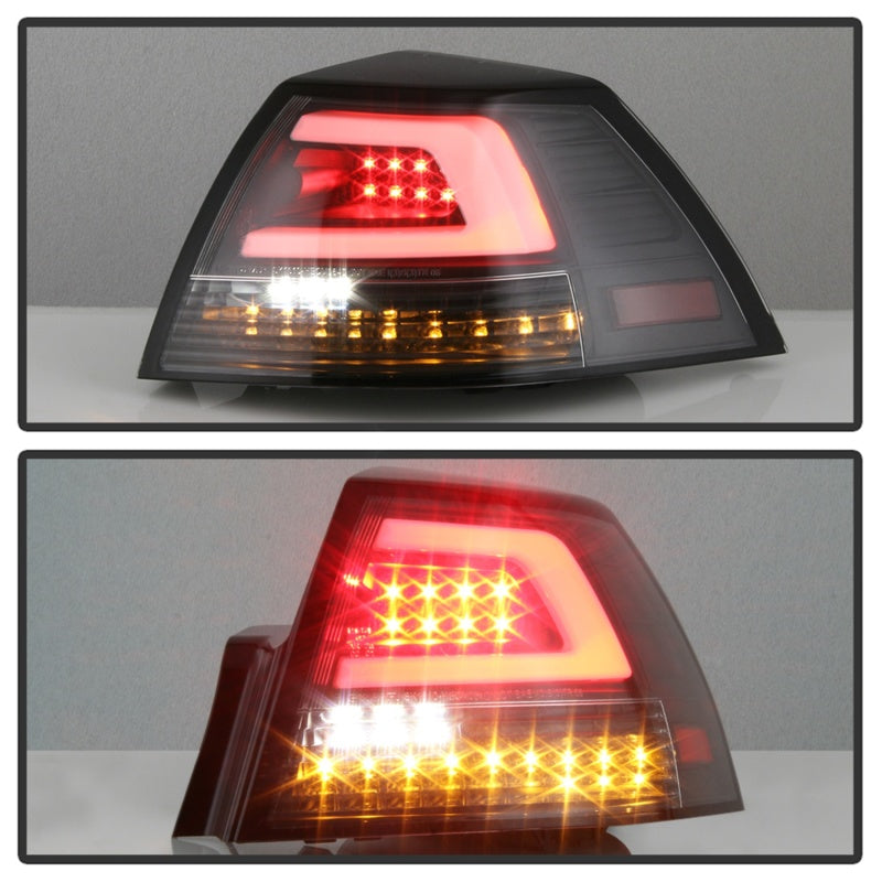 Spyder 08-09 Pontiac G8 Version 2 Light Bar LED Tail Lights - Black - ALT-YD-PG808V2-LB-BK
