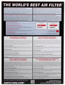 K&N Replacement Panel Air Filter for 11-15 Ford F-250/F-350/F-450/F-550 Super Duty 6.7L V8 Diesel