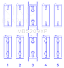 King Mitsubishi 4G63/4G64 7 Bolt 2nd Gen DSM and EVO I-IV Performance Main Bearing Set - Size STD