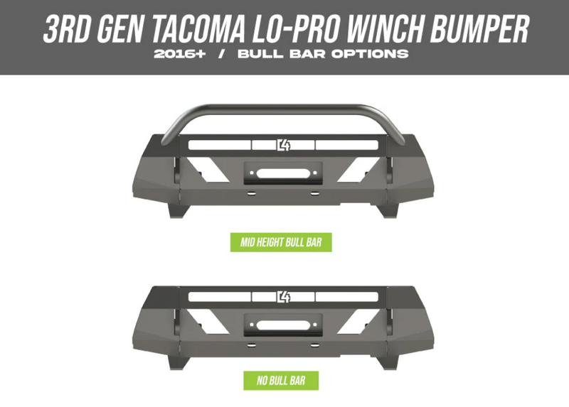 Tacoma Front Lo-Pro Winch Bumper / 3rd Gen / 2016+
