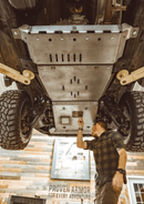 Installed 5th Gen Toyota 4Runer full skid plate set