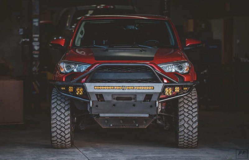 Straight front view of 5th Gen Toyota 4Runner front bumper