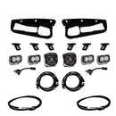 Baja Designs Ford Bronco Squadron SAE/Dual S2 Sport Steel Bumper Fog Pocket Light Kit w/Upfitter