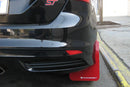 Rally Armor 12-19 Ford Focus ST / 16-19 RS Nitrous Blue UR Mud Flap w/White Logo