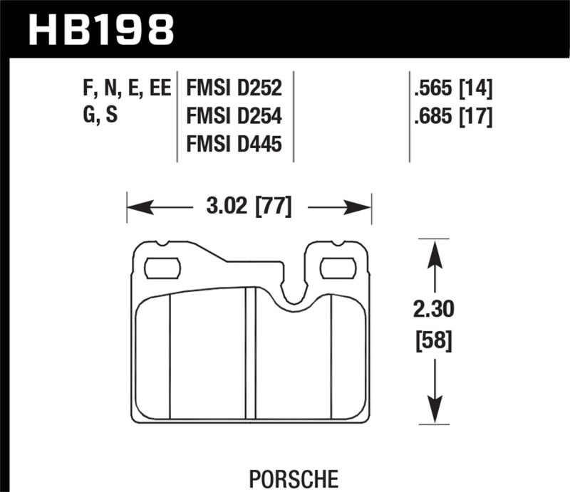 Hawk 77-88 Porsche 924 / 78-85 & 92-95 928 / 83-91 944 Blue 9012 Race Rear Brake Pads