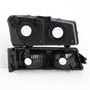 xTune Chevy Silverado 2500HD 03-06 Crystal Headlights w/ Amber Lights Smoke HD-JH-CSIL03-AM-SM-SET