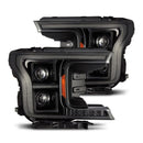 AlphaRex 18-20 Ford F150 (MK II 14th Gen Style) LUXX-Series LED Projector Headlights Alpha-Black