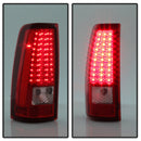 xTune Chevy Silverado 1500/2500/3500 99-02 LED Tail Lights Red Clear ALT-ON-CS99-LED-RC
