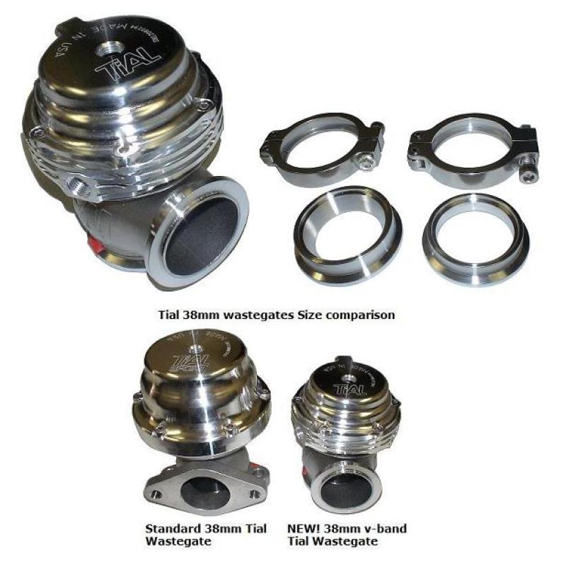 Tial Silver MV-S 38mm V-Band External Wastegate w/ All Springs