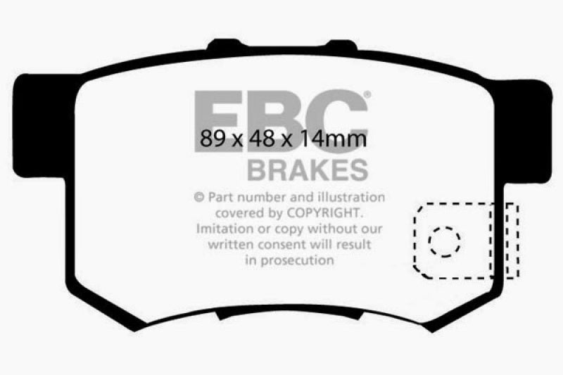 EBC 97 Acura CL 2.2 Ultimax2 Rear Brake Pads