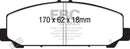 EBC 06-07 Infiniti QX56 5.6 (Akebono) Yellowstuff Front Brake Pads