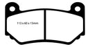 EBC 08-11 Lotus Exige 1.8 Supercharged (240) Yellowstuff Front Brake Pads